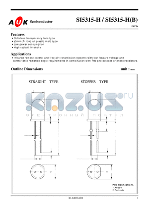 SI5315-HB datasheet - IRED