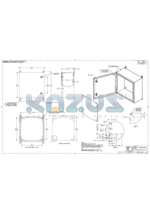 SNB-3737 datasheet - NEMA SHEET METAL BOX