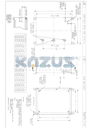 SNB-3738 datasheet - NEMA SHEET METAL BOX - STYLE B