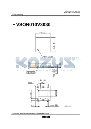 VSON010V3030 datasheet - LSI Assembly