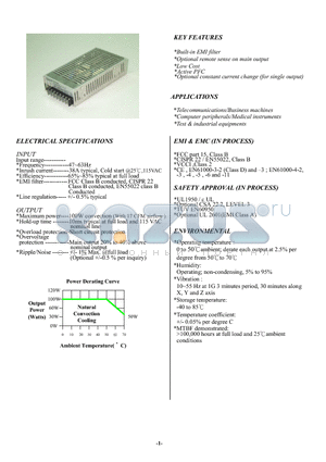 TPS100LBP-10 datasheet - TPS100LBP SWITCHING MODE 100W LOW COST BOX TYPE POWER SUPPLY WITH POWER FACTOR CORRECTION