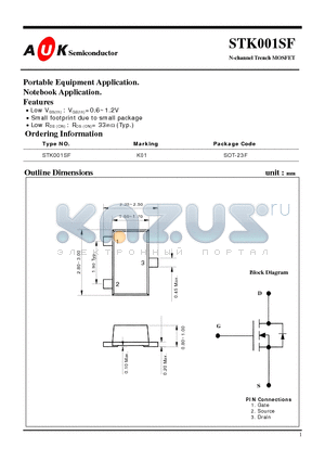 STK001SF datasheet - N-channel Trench MOSFET