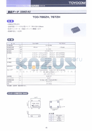 TCO-786ZH datasheet - TCO-786ZH