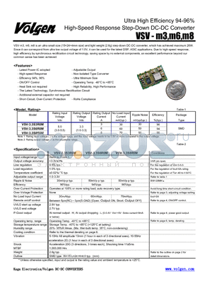 VSV-3.3S6R0M datasheet - High-Speed Response Step-Down DC-DC Converter