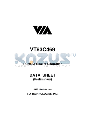 VT83C469 datasheet - PCMCIA Socket Controller