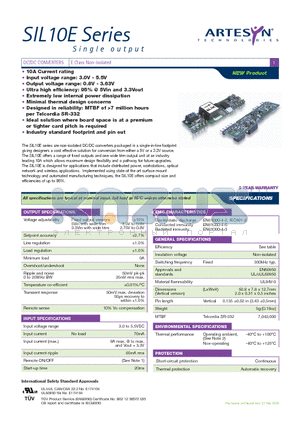 SIL10E-05S1V2-V datasheet - DC/DC CONVERTERS