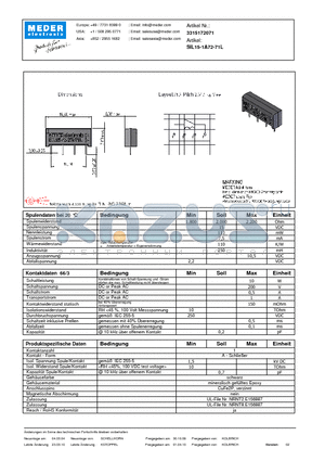 SIL15-1A72-71L_DE datasheet - (deutsch) SIL Reed Relay