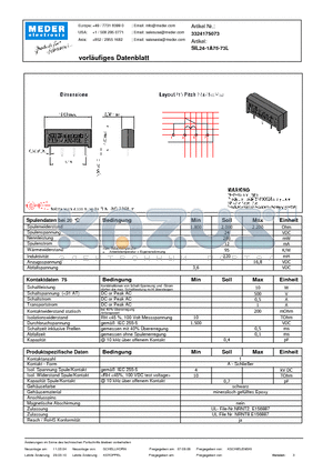 SIL24-1A75-73L_DE datasheet - (deutsch) SIL Reed Relay