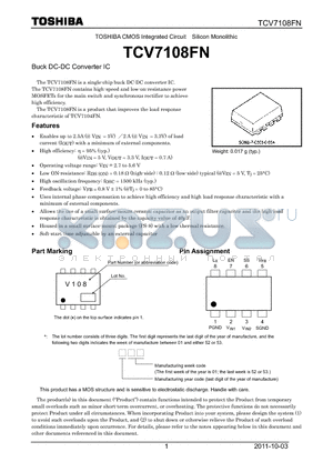 TCV7108FN datasheet - Buck DC-DC Converter IC