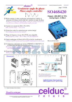 SO468420 datasheet - Phase angle controller