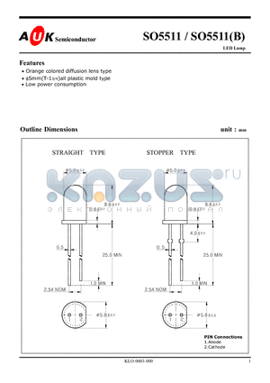 SO5511B datasheet - LED Lamp