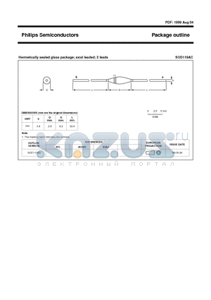 SOD119AC datasheet - Philips Semiconductors