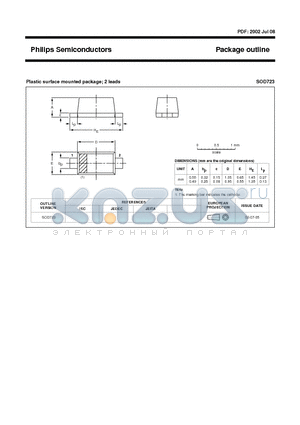 SOD723 datasheet - Package outline