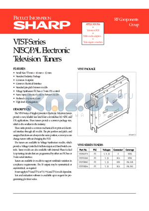 VTST6UF78 datasheet - NTSC/PAL Electronic Television Tuners