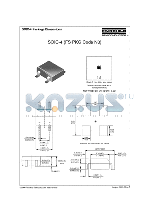 SOIC-4 datasheet - SOIC-4 Package Dimensions