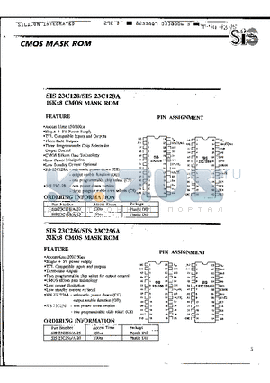 SIS23C128A datasheet - CMOS MASK ROM