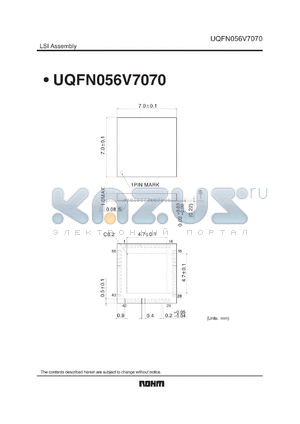 UQFN056V7070 datasheet - LSI Assembly