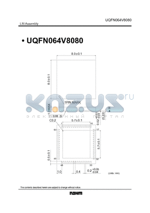 UQFN064V8080 datasheet - LSI Assembly