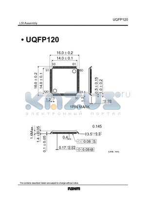 UQFP120_1 datasheet - LSI Assembly