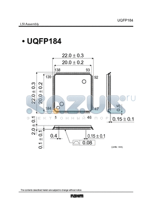 UQFP184_1 datasheet - LSI Assembly