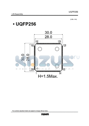 UQFP256 datasheet - LSI Assembly