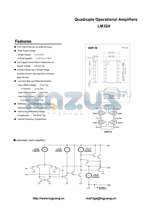 SOP-14 datasheet - Quadruple Operational Amplifiers