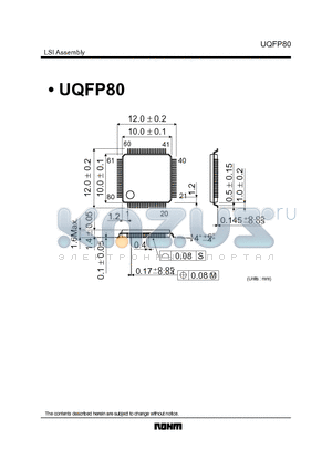 UQFP80 datasheet - LSI Assembly