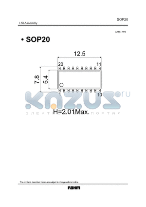 SOP20 datasheet - LSI Assembly