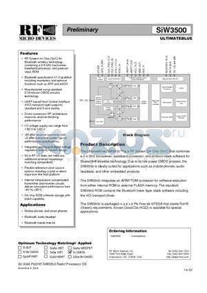 SIW3500DIF1-T13 datasheet - ULTIMATEBLUE