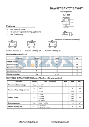 SOT-523 datasheet - Switching Diode