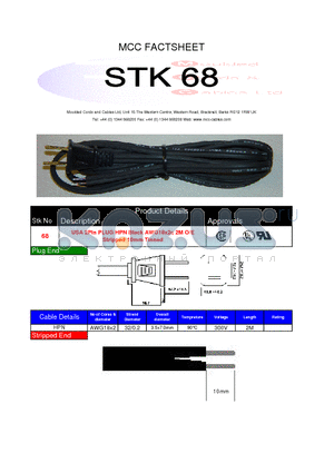 STK68 datasheet - MCC FACTSHEET