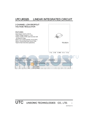 UR3325 datasheet - LINEAR INTEGRATED CIRCUIT