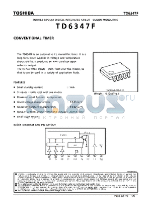 TD6347F datasheet - CONVENTIONAL TIMER