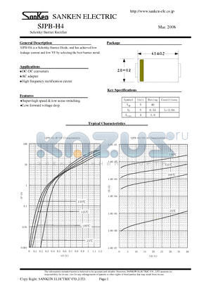 SJPB-H4 datasheet - Schottky Barrier Rectifier