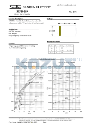 SJPB-H9 datasheet - Schottky Barrier Rectifier