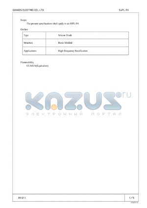 SJPL-F4 datasheet - Silicon Diode