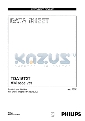 TDA1572T datasheet - AM receiver