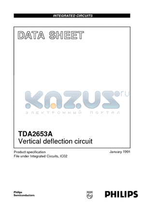 TDA2653A datasheet - Vertical deflection circuit