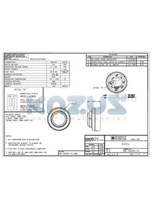 VW-35SBR-RL datasheet - SIREN