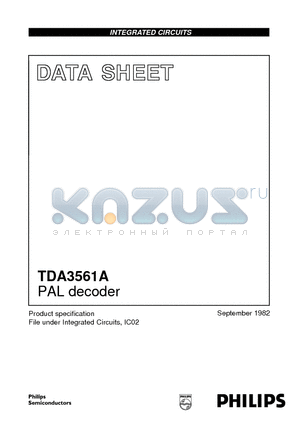 TDA3561A datasheet - PAL decoder
