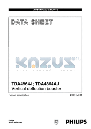 TDA4864AJ datasheet - Vertical deflection booster