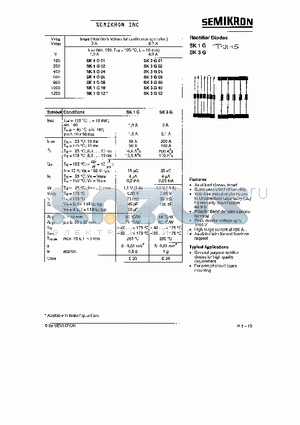 SK1G06 datasheet - Rectifier Diodes