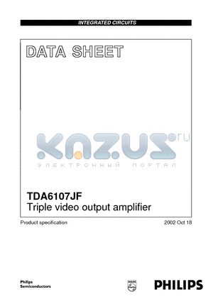 TDA6107JF datasheet - Triple video output amplifier