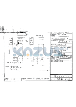 SP-33 datasheet - SP-33