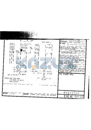 SP-42 datasheet - SP-42