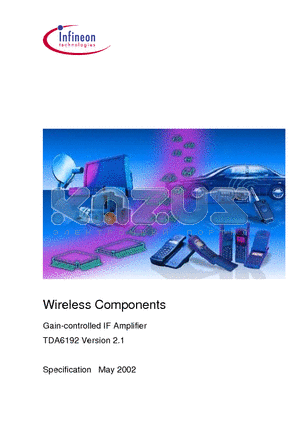 TDA6192 datasheet - Gain-controlled IF Amplifier