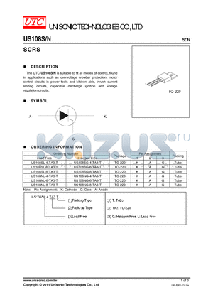 US108S datasheet - SCRS