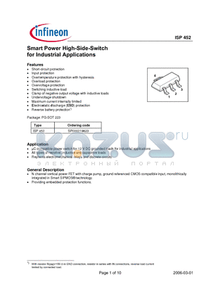 SP000219823 datasheet - Smart Power High-Side-Switch for Industrial Applications