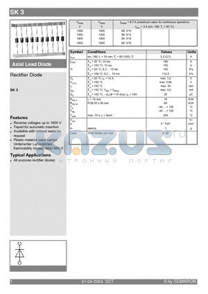 SK3 datasheet - Rectifier Diode