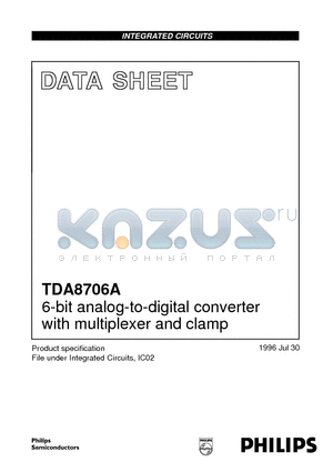 TDA8706A datasheet - 6-bit analog-to-digital converter with multiplexer and clamp